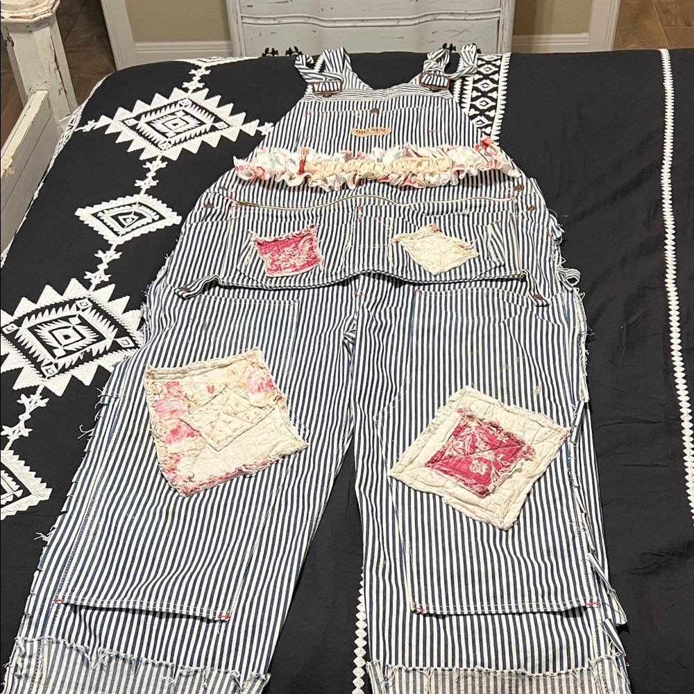 Striped Patchwork Women's Jeans